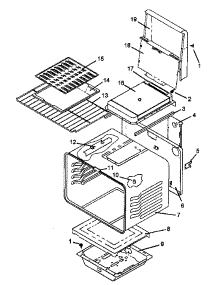 Cabinet Assembly parts for Amana Gas Range AGS751L1-P1141273NL from AppliancePartsPros.com
