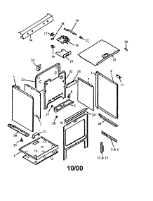 Cabinet Assembly parts for Amana Gas Range AGS760WW-P1141238NWW from AppliancePartsPros.com