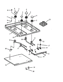 Sealed Burner parts for Amana Gas Range AGS760WW-P1141238NWW from AppliancePartsPros.com