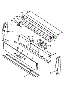 Backguard-See Note For Specific Models Covered (Ags761l / P1142635nl) (Ags761ll / P1142635nll) (Ags761w / P1142635nw) (Ags761ww / P1142635nww) (Ags781e / P1142636ne) (Ags781ll / P1142636nll) (Ags781ww / P1142636nww) parts for Amana Gas Range AGS761W-P1142635NW from AppliancePartsPros.com