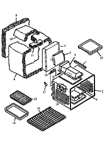 Oven Assembly parts for Amana Gas Range AGS780E-P1168601E from AppliancePartsPros.com