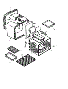 Oven Assembly parts for Amana Gas Range AGS780E-P1168601NE from AppliancePartsPros.com