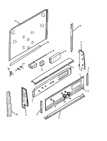Backguard For Ags750 parts for Amana Gas Range AGS780E-P1168601NE from AppliancePartsPros.com
