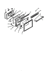 Oven Door Assembly parts for Amana Gas Range AGS780E-P1168601NE from AppliancePartsPros.com