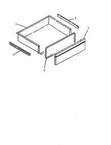 Storage Drawer Assembly parts for Amana Gas Range AGS780E-P1168601NE from AppliancePartsPros.com