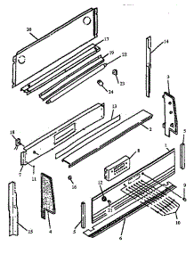 Backguard Parts (Ags760l / P1141237nl) (Ags760l / P1141251nl) (Ags760w / P1141237nw) (Ags760w / P1141251nw) (Ags760ww / P1141238n) (Ags760ww / P1141251nww) (Ags780e / P1141252ne) (Ags780e / P1168601e) (Ags780ww / P1141240nw) (Ags780ww / P1141252nw) (Ags780ww / P1168601w) parts for Amana Gas Range AGS780WW-P1168601W from AppliancePartsPros.com