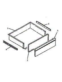 Storage Drawer Assembly parts for Amana Gas Range AGS780WW-P1168601W from AppliancePartsPros.com
