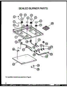 Sealed Burner Parts parts for Amana Gas Range AGS780WW-P1168602W from AppliancePartsPros.com