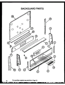 Backguard Parts parts for Amana Gas Range AGS780WW-P1168602W from AppliancePartsPros.com