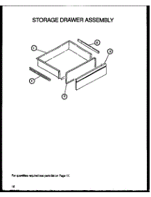 Storage Drawer Assembly parts for Amana Gas Range AGS780WW-P1168602W from AppliancePartsPros.com