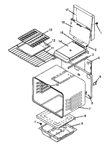Cabinet Assembly parts for Amana Gas Range AGS781LL-P1143306NLL from AppliancePartsPros.com