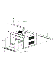 Outside Cabinet Parts parts for Amana Room Air Conditioner AH243 from AppliancePartsPros.com