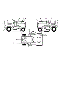 Decals parts for Rally Front-Engine Lawn Tractor AK125H42B from AppliancePartsPros.com