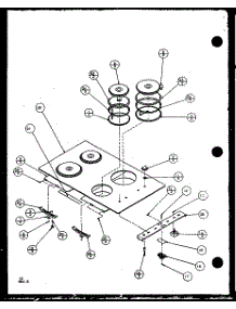 Cooktop- Image Only parts for Amana Electric Cooktop AK2H30HRW-P1119911S from AppliancePartsPros.com