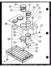 Cooktop Image Only parts for Amana Electric Cooktop AK2H30HRW-P1119911S from AppliancePartsPros.com