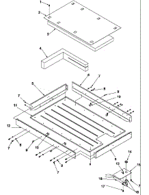 Heater Box Assembly parts for Amana Electric Cooktop AK2H36E4-P1143702NE from AppliancePartsPros.com