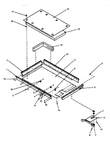 Heater Box Assy parts for Amana Electric Cooktop AK2T35E-P1165102S from AppliancePartsPros.com