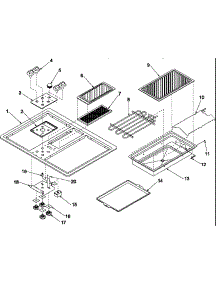 Main Top parts for Amana Electric Cooktop AKED3060WW-P1131757NWW from AppliancePartsPros.com