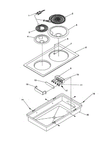 Acr100(Electric Coil, 6" / 8") parts for Amana Electric Cooktop AKES3060E-P1131756NE from AppliancePartsPros.com