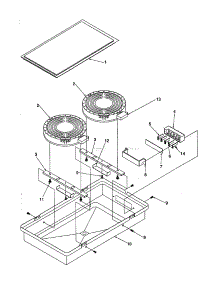 Cc14(Ribbon Radiant) parts for Amana Electric Cooktop AKES3060E-P1131758NE from AppliancePartsPros.com
