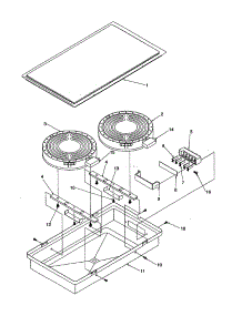 Ach100(Halogen / Radiant,8" / 6") parts for Amana Electric Cooktop AKES3060WW-P1131756NWW from AppliancePartsPros.com