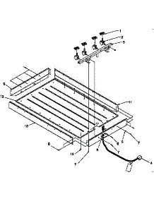 Heater Box Assembly parts for Amana Gas Cooktop AKG30E-P1172201S from AppliancePartsPros.com