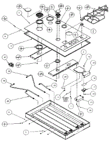 Main Top Section parts for Amana Gas Cooktop AKG35E from AppliancePartsPros.com