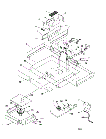 Cavity parts for Amana Gas Cooktop AKGD3050CC-P1131632NCC from AppliancePartsPros.com