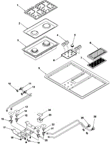 Main Top parts for Amana Gas Cooktop AKGD3050SS-P1131631NSS from AppliancePartsPros.com