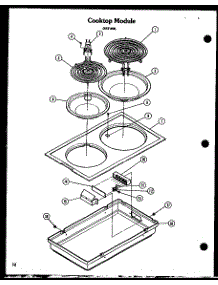 Cooktop Module (Cc-1 / P27271-1S) parts for Amana Range AKM-1-P85558-1S from AppliancePartsPros.com