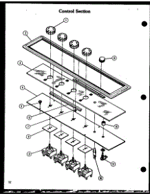 Control Section (Akm-1 / P85549-1S) (Akd-1 / P85558-1S) parts for Amana Range AKM-1-P85558-1S from AppliancePartsPros.com
