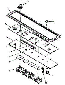 Control Section (Akd2c / P8555806s) (Akd2c / P8555807s) (Akd3c / P8591801s) (Akde5e / P1131742ne) (Akde5ww / P1131742nww) (Akdh4c / P8591802s) (Akdh5e / P1154401s) (Akdh5w / P1154402s) (Akm1c / P8554904s) (Akm1c / P8554905s) (Akm1c / P8591701s) (Cakde5e / P1131743ne) (Cakde5ww / P parts for Amana Electric Cooktop AKM1C/P8554904S from AppliancePartsPros.com