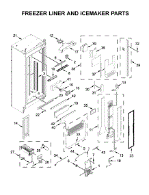 Freezer Liner And Icemaker Parts parts for Jenn-Air Upright Freezer ALOVE18FLC00 from AppliancePartsPros.com
