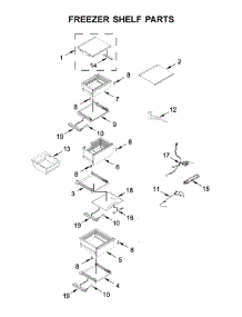 Freezer Shelf Parts parts for Jenn-Air Upright Freezer ALOVE18FLC00 from AppliancePartsPros.com