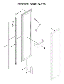 Freezer Door Parts parts for Jenn-Air Upright Freezer ALOVE24FLC00 from AppliancePartsPros.com