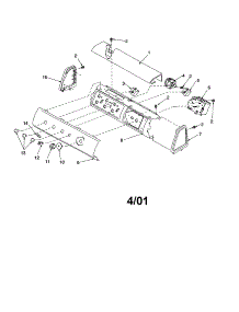 Control Panel parts for Amana Washer ALW540RMC-PALW540RMC from AppliancePartsPros.com