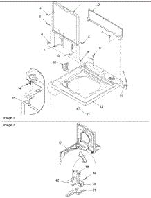 Cabinet Top, Door, And Door Switch parts for Amana Washer ALW895SAC-PALW895SAC from AppliancePartsPros.com