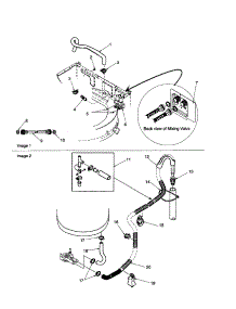 Mixing Valve And Hoses parts for Amana Washer ALW990EAC-PALW990EAC1 from AppliancePartsPros.com