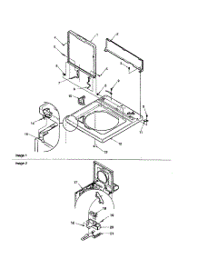 Cabinet Top / Door / Door Switch parts for Amana Washer ALW990EAW-PALW990EAW from AppliancePartsPros.com