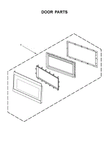 Door Parts parts for Amana Microwave/Hood Combo AMV2307PFB1 from AppliancePartsPros.com