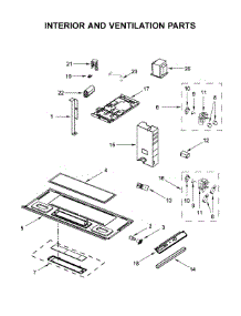 Interior And Ventilation Parts parts for Amana Microwave/Hood Combo AMV2307PFB2 from AppliancePartsPros.com