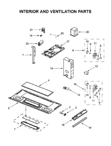 Interior And Ventilation Parts parts for Amana Microwave/Hood Combo AMV2307PFB4 from AppliancePartsPros.com