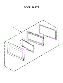 Door Parts parts for Amana Microwave/Hood Combo AMV2307PFS4 from AppliancePartsPros.com