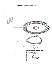 Turntable Parts parts for Amana Microwave/Hood Combo AMV2307PFS4 from AppliancePartsPros.com