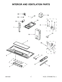 Interior And Ventilation Parts parts for Amana Microwave/Hood Combo AMV2307PFS6 from AppliancePartsPros.com