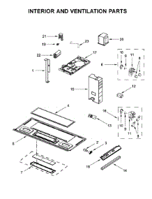 Interior And Ventilation Parts parts for Amana Microwave/Hood Combo AMV2307PFW1 from AppliancePartsPros.com