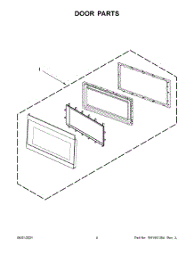 Door Parts parts for Amana Microwave/Hood Combo AMV2307PFW5 from AppliancePartsPros.com