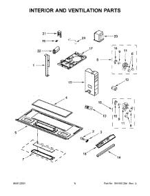 Interior And Ventilation Parts parts for Amana Microwave/Hood Combo AMV2307PFW5 from AppliancePartsPros.com