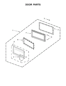 Door Parts parts for Amana Microwave/Hood Combo AMV6502REB3 from AppliancePartsPros.com