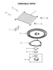 Turntable Parts parts for Amana Microwave/Hood Combo AMV6502REB3 from AppliancePartsPros.com